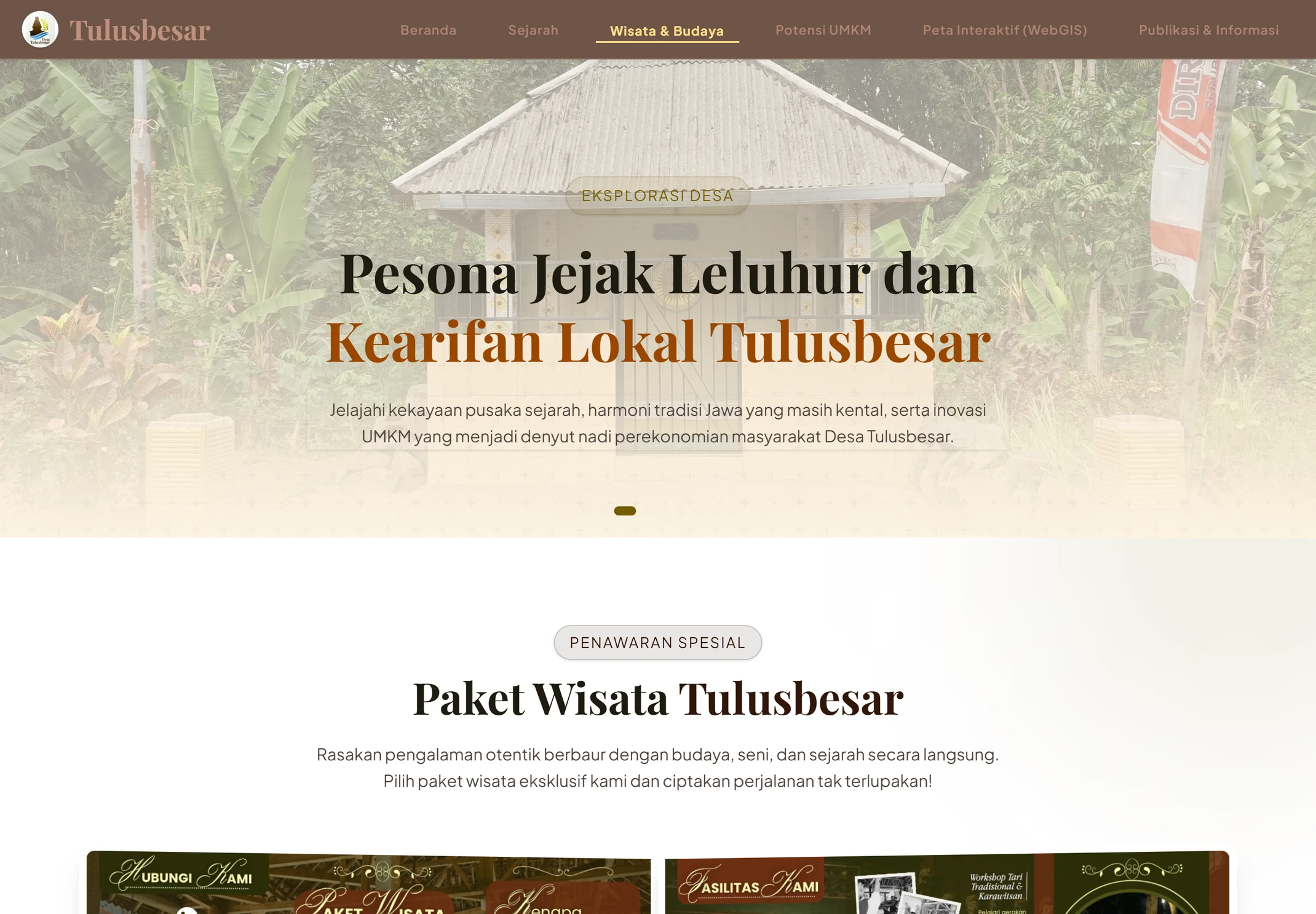 Etalase wisata dan budaya