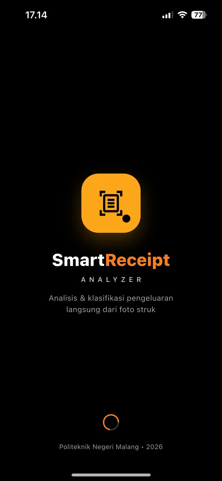 Splash screen mode gelap