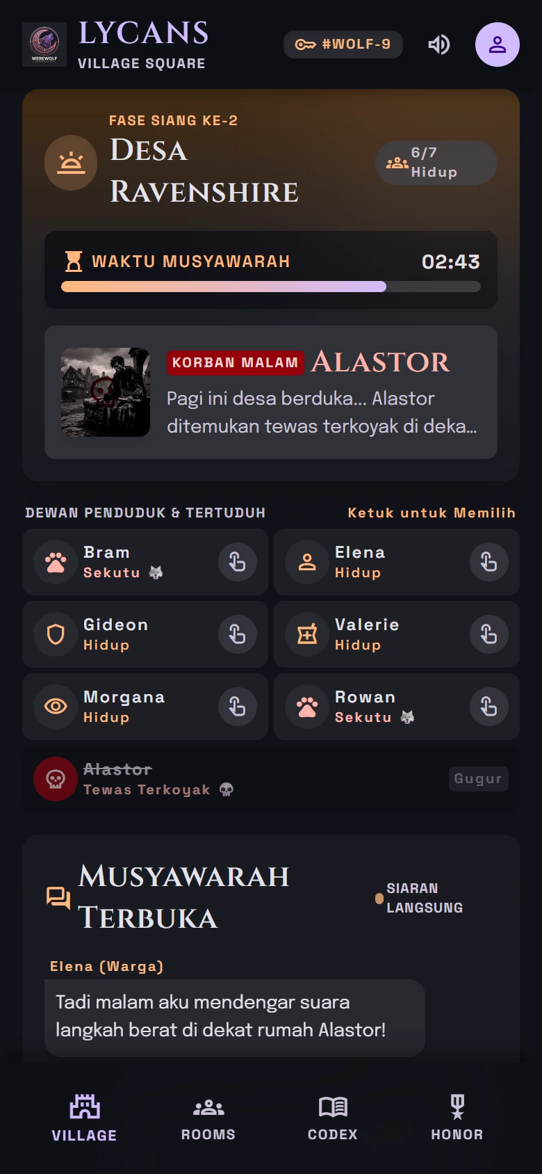 Fase siang — musyawarah desa